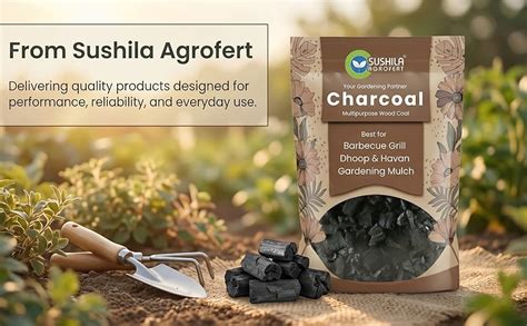 SUSHILA AGROFERT Eco-Friendly Natural Wood Charcoal 1KG | Long Burning ...