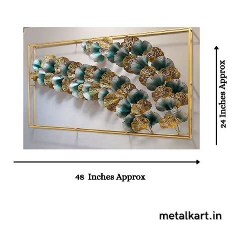Metalkart Special Ginkgo Cluster Wall Art (48 x 24 Inches) - Punam ...