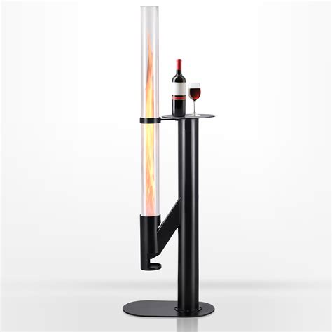 Outdoor Patio Heaters Wood Pellet Fireplace Stove with Glass Tube ...