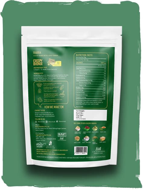 Crispy Vacuum Fried Okra Chips | Buy online | Rivera foods – Rivera Foods