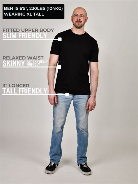 Mens Tall T-Shirts | Extra Long Slim Fit T-Shirts – Just Tall
