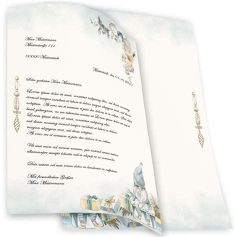 Briefpapier Weihnachtswichtel Weihnachten Weihnachtspapier | Paper-Me