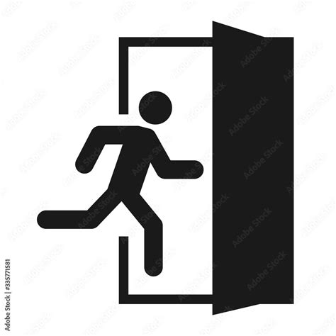 Image result for Escape Man Sign Icon