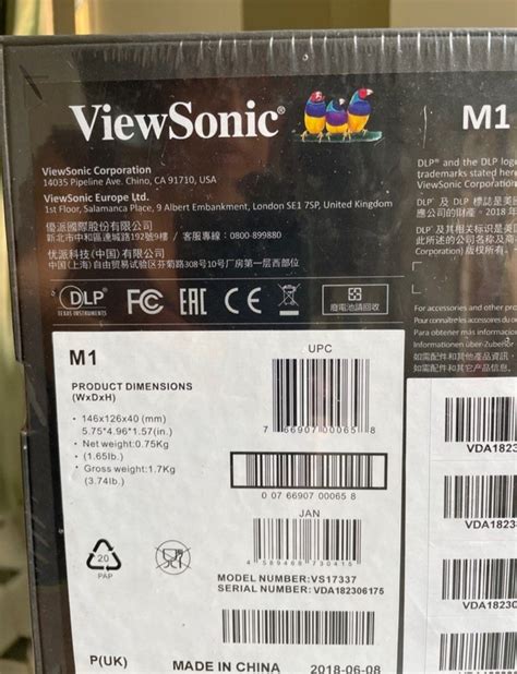 Image result for ViewSonic M1 Portable Projector