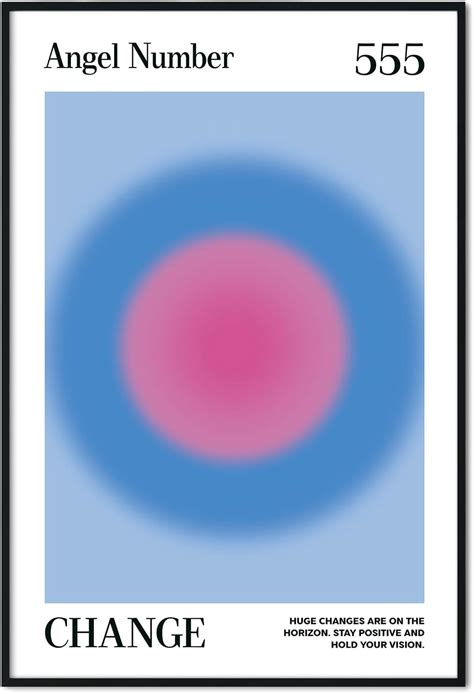 Buy Teevoke 16x24 - Angel Number 555 Poster Unframed, Change, Aura ...