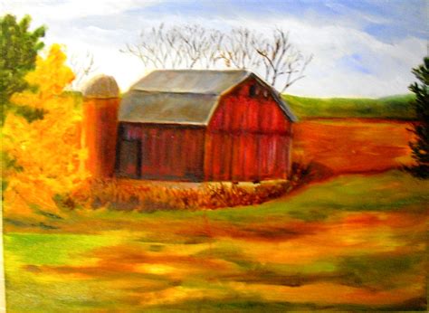 Barns paintings search result at PaintingValley.com - painting of a barn