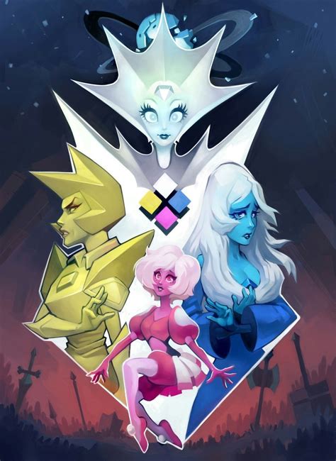 The Diamonds. | Steven universe comic, Steven universe diamond, Pink ...