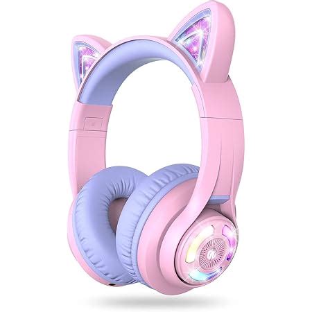 iClever Kids Headphones with Mic for Girls Gifts, Cat Ear Hello Kitty ...