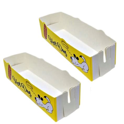 Buy GANAZONO 50pcs Paper Hot Dog Trays Hot Dog Serving Dish Trays ...