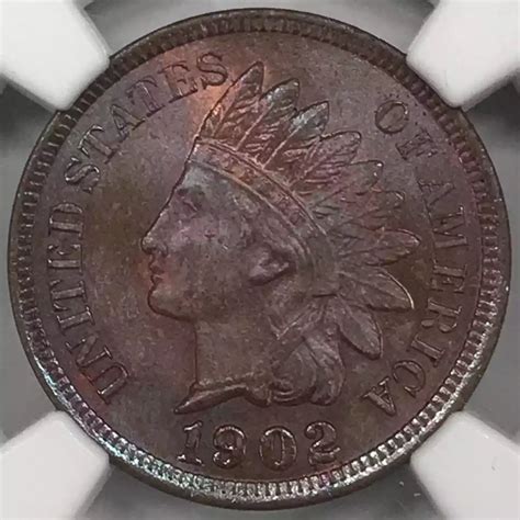 1902 Indian Head Cent NGC MS-65 RB - Old Pueblo Coin