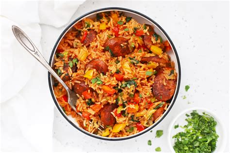 Cajun Sausage & Rice Skillet (Easy One Pan Dinner!)