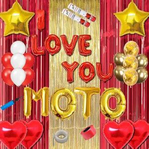 Rainy Decor I Love You Decoration Kit with Foil Balloon For Party (Set ...