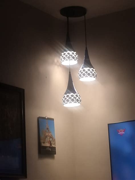Buy GENREE Aluminium Cluster Chandelier Hanging Light Pendant Light for ...