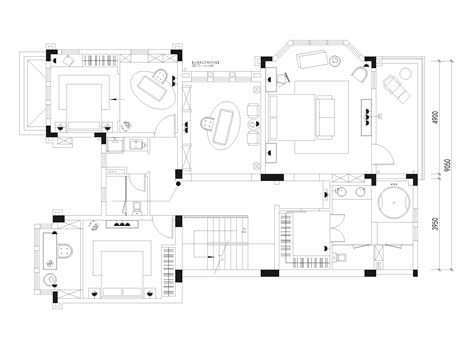 室内平面图CAD装饰装修素材免费下载(图片编号:2087323)-六图网