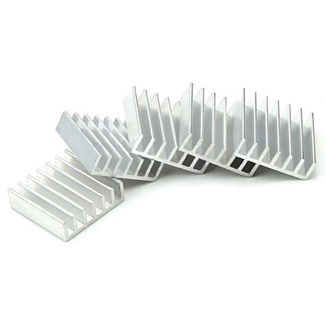 CentIoT - 5PCS 14x14x6mm Extruded Aluminium heatsink - with 3M Self ...