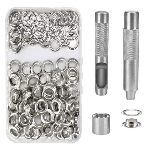 Ho2nlegrommet Tool Kit 100pcs Large 16mm Fabric Eyelets Grommets Kit ...
