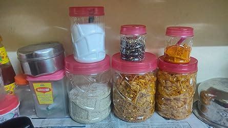 Buy MILTON Vitro Plastic Pet Storage Jar and Container, Set of 18 (6 ...