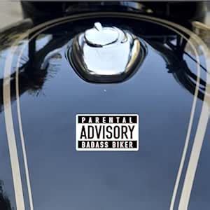 ISEE 360® Advisory Badass Biker Bike Sticker for All Bikes Mudguard ...