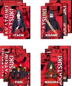 Naruto Anime Wall Poster Kit Of 12 Posters- Akatsuki 300GSM Wall ...