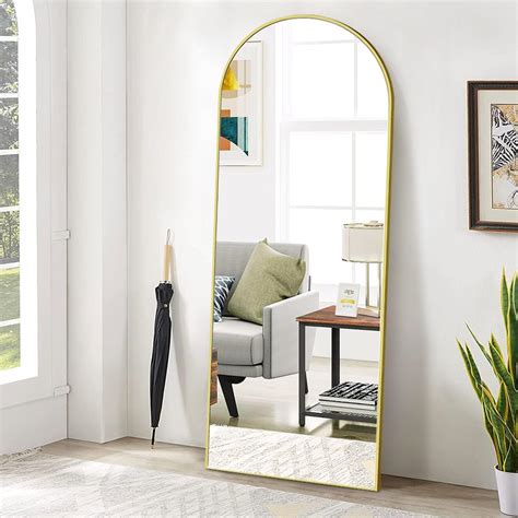 Amazon.com: BEAUTYPEAK 65"x24" Arch Floor Mirror, Full Length Mirror ...