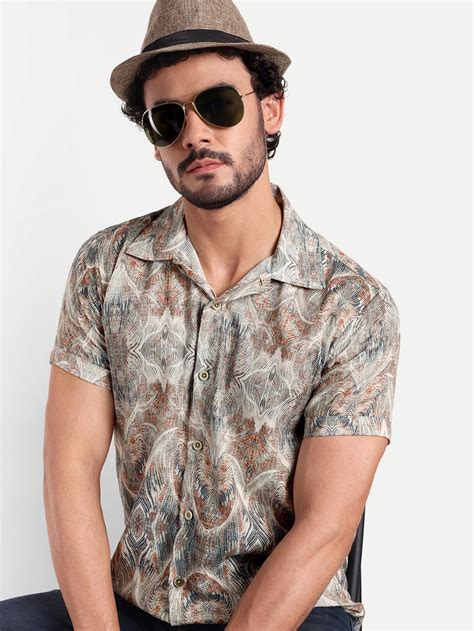 Buy Half Sleeve Shirts for Men in India | Half Sleeve Printed Shirts ...