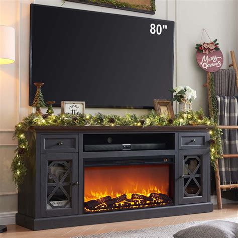 Walmart Black Friday Deals 2025 SinCiDo Farmhouse Fireplace TV Stand 75 ...