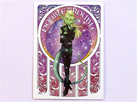 DOUBLE TROUBLE She-ra Premium Shimmer Art Print | Etsy