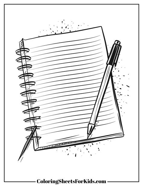 Notebook Coloring Page 的图像结果