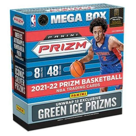 2021/22 Panini Prizm Basketball Mega Box (Fanatics) (Green Ice Prizms ...