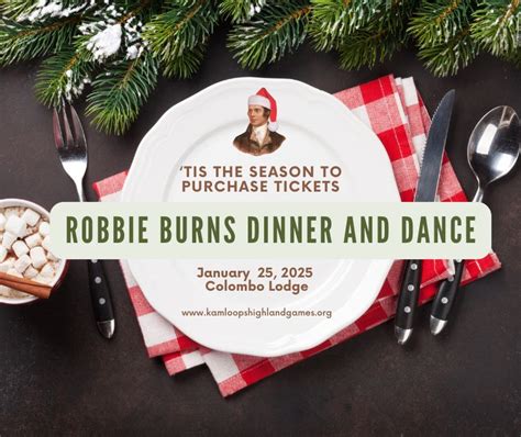 136th Annual Robbie Burns Dinner, Colombo Lodge, Kamloops, 25 January ...