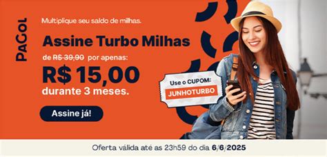 PaGol oferece a assinatura do plano Turbo Milhas por apenas R$ 15 por 3 ...