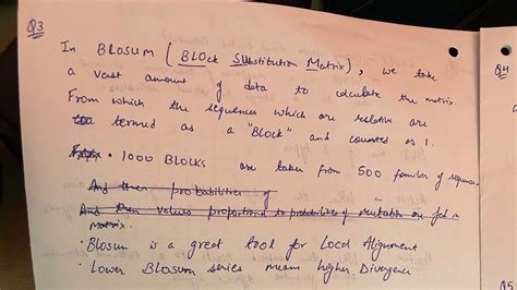 Blosum Matrix Analysis and Local Alignment Techniques (Course Code: IJ8 ...