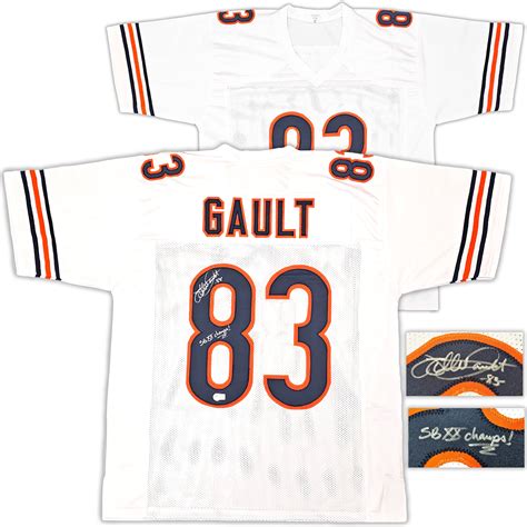 Chicago Bears Willie Gault Autographed White Jersey "SB XX CHAMPS ...