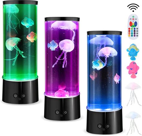 Abeststudio LED Jellyfish Lava Lamp, Round Jellyfish Aquarium Light ...