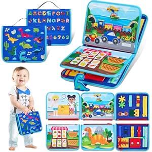 Buy JoyCat Montessori Busy Board for Toddlers 1 2 3 Year Old, Sensory ...