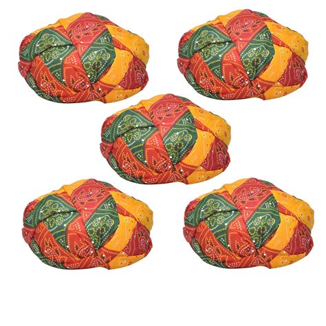 Buy Ekam Art Traditional Multi Marwadi Rajasthani Cotton Blend Safa Pag ...