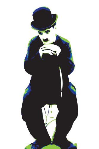 Art Emporio 'Charlie Chaplin B/W' Poster (Canvas Print, 91.44 cm x 60. ...