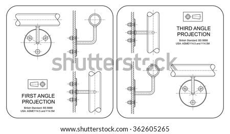 Orthographic Drawing Examples Using Third Angle 的图像结果