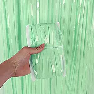 flavouredlove Pastel Color Foil Fringe Curtain(s) 3x6 Feet Each for ...