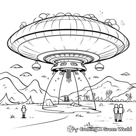Image result for Alien Spaceship Coloring Pages