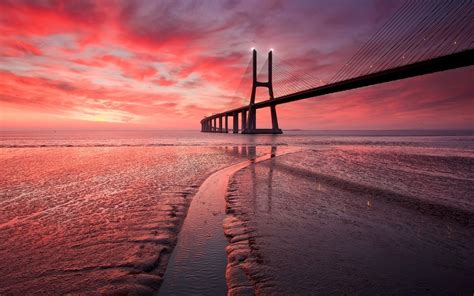 Vasco da Gama Bridge, 5K, Bridges, Bridge HD Wallpaper