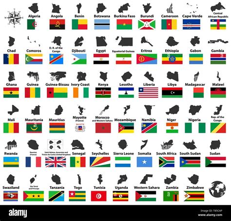 Flags Of West African Countries African Countries List In Alphabetical