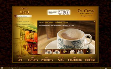 OLDTOWN 咖啡全flash制作的网站设计欣赏