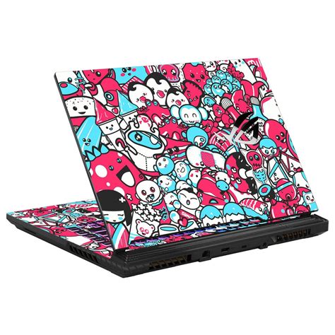 Shop Red Blue Faces Laptop Skin for Asus | Buy Online Now – SkinsLegend