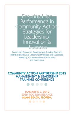 Fillable Online Ensuring High Performance In Community Action ...