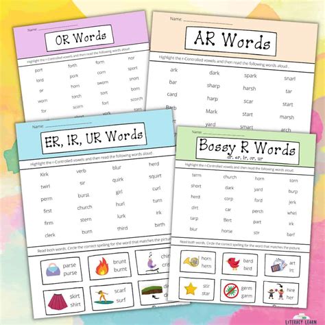 Can You Spot the Bossy R Words? - Printable Reading Worksheet ...