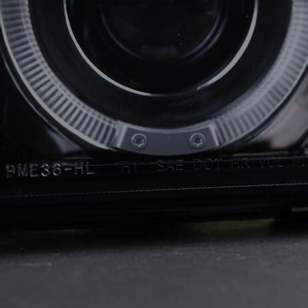 Spec-D Tuning 92-98 Bmw E36 Halo LED Projector Glossy Black LHP ...