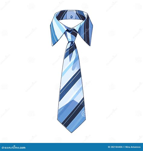 Men S Tie Isolated on White Stock Vector - Illustration of fashionable ...