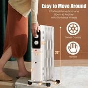 Buy Costway 1500W Oil Filled Heater Portable Radiator Space Heater w ...