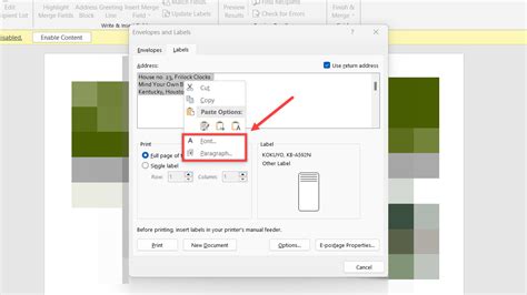 Image result for How to Print Labels Using Word